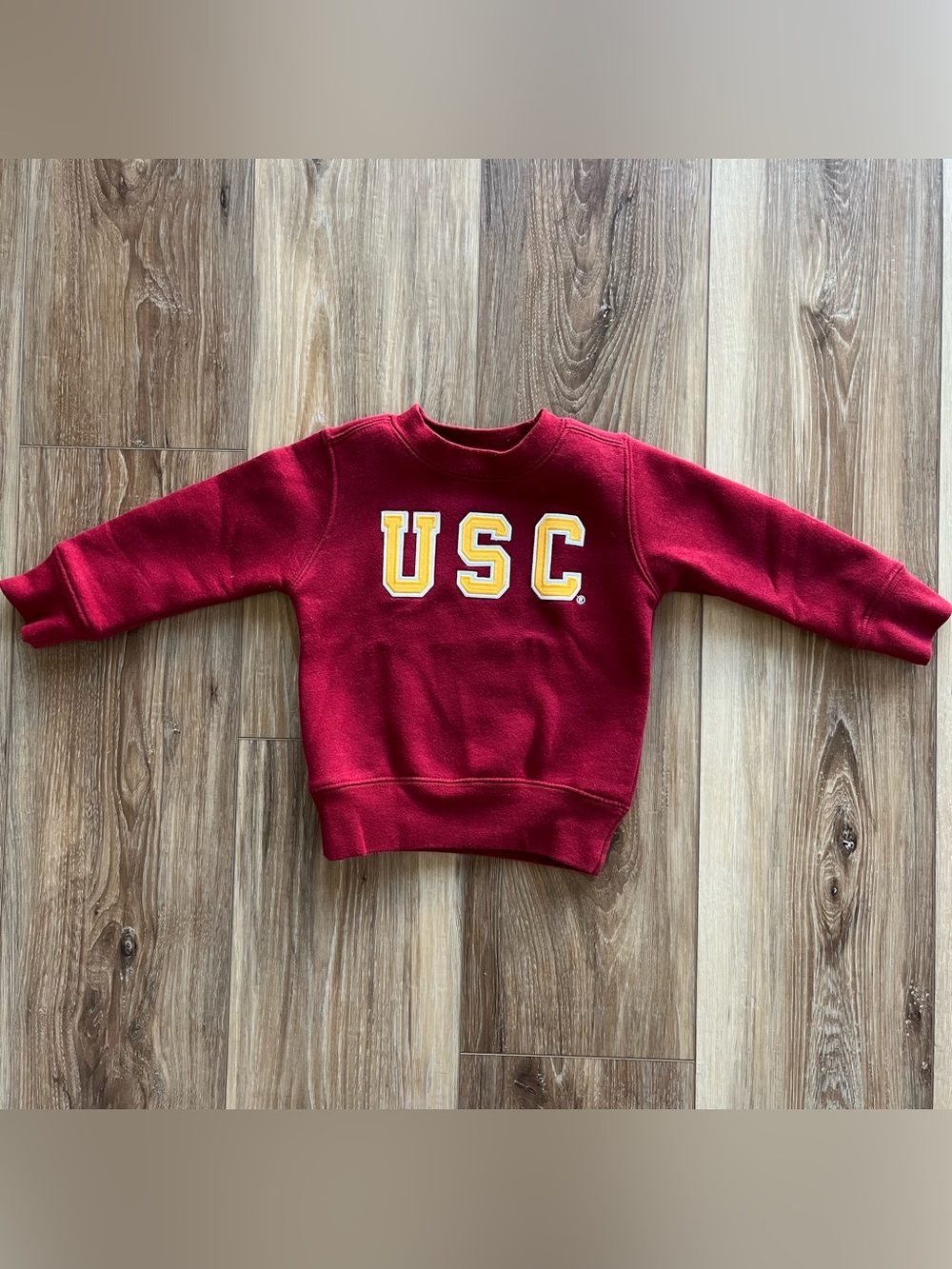 USC Baby Sweatshirt - Cardinal Red with Gold Lettering - Size 12-18 Months ✌️